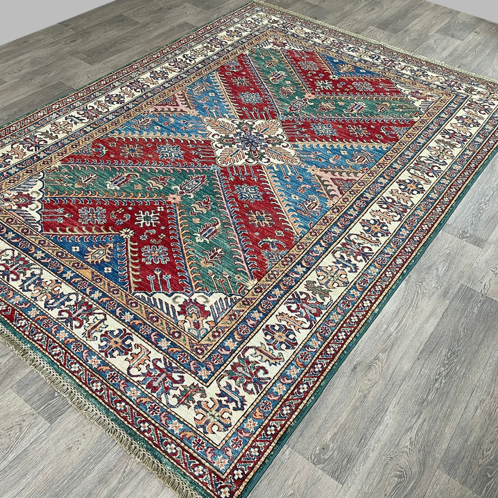 247 x 172 cm | Afghan Super Kazak Rug