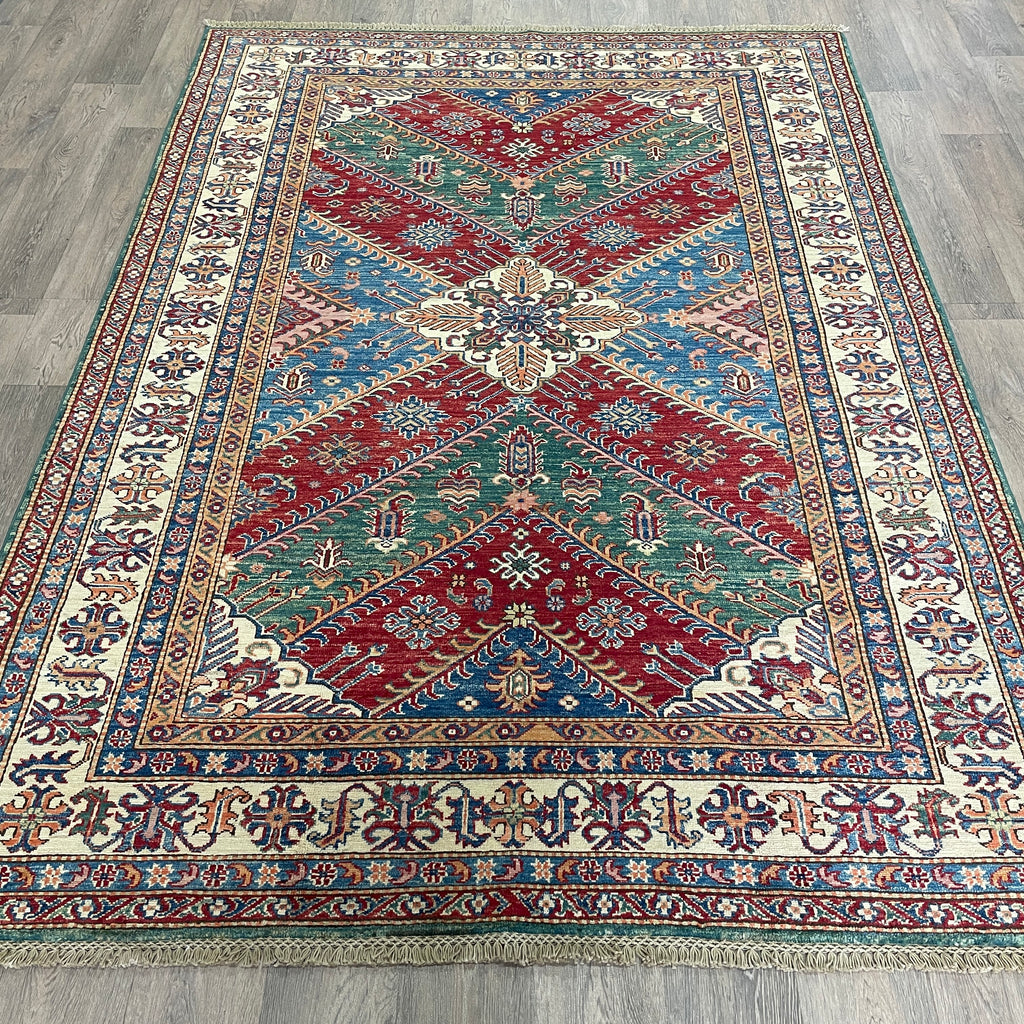 247 x 172 cm | Afghan Super Kazak Rug