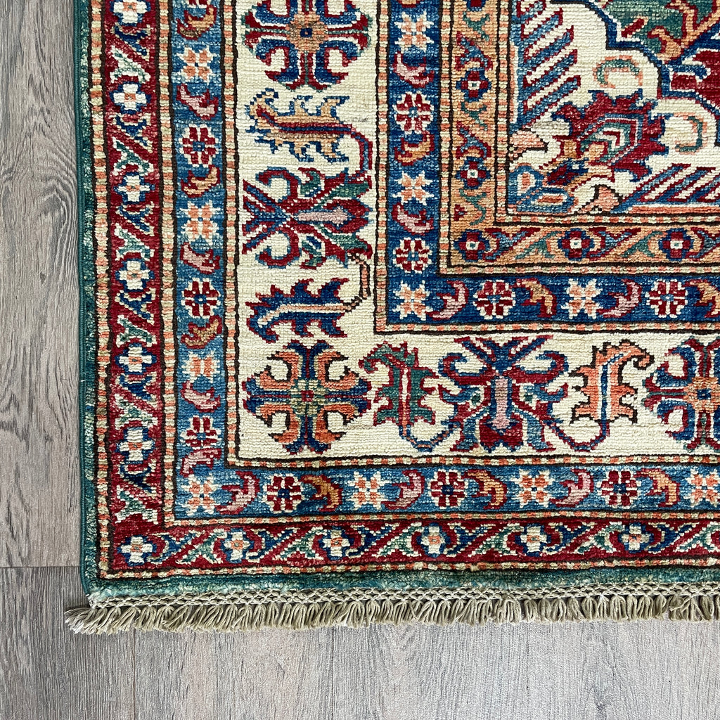 247 x 172 cm | Afghan Super Kazak Rug