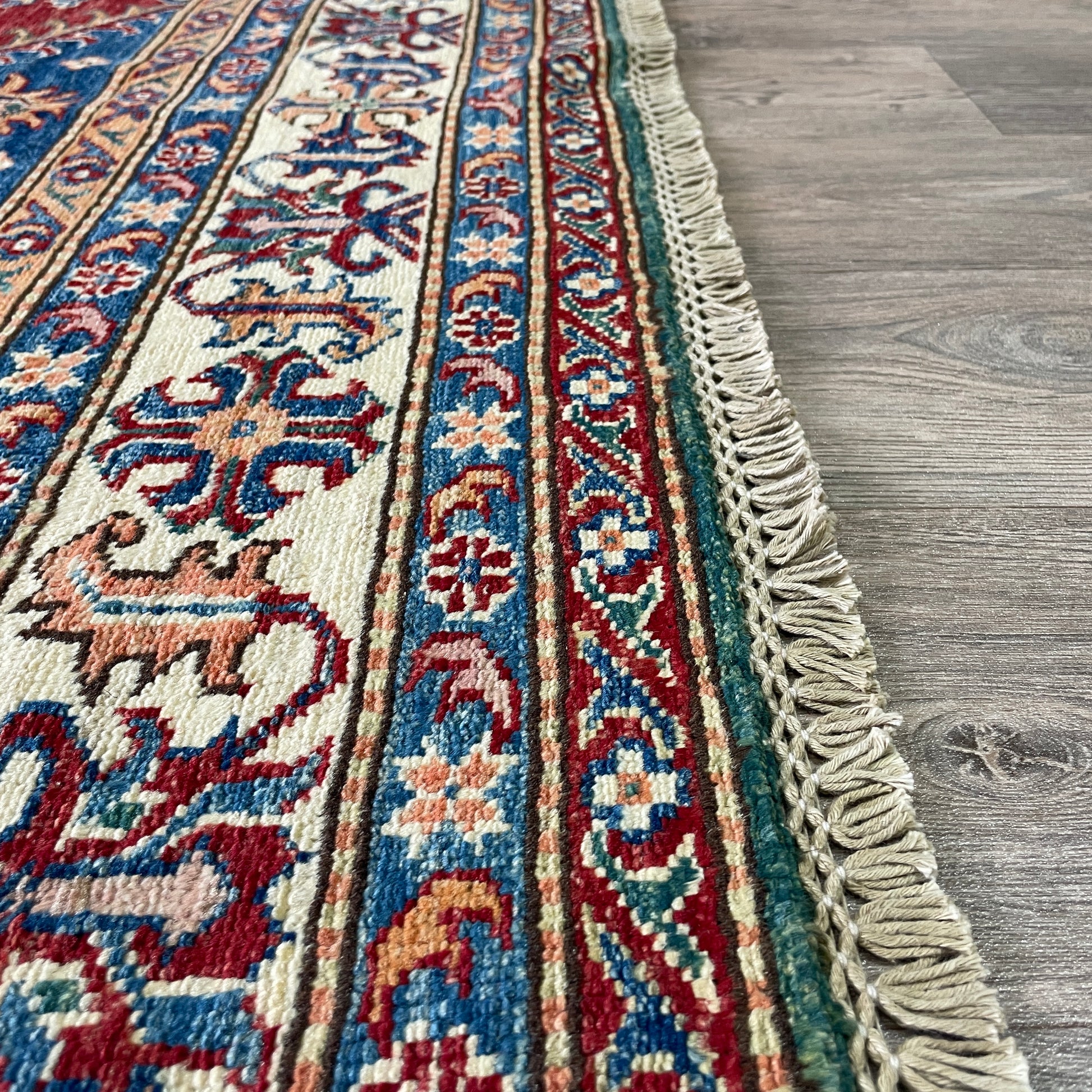 247 x 172 cm | Afghan Super Kazak Rug