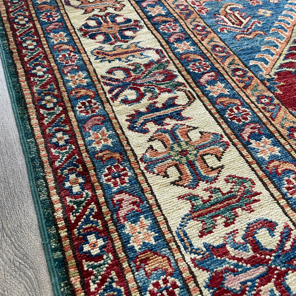 247 x 172 cm | Afghan Super Kazak Rug