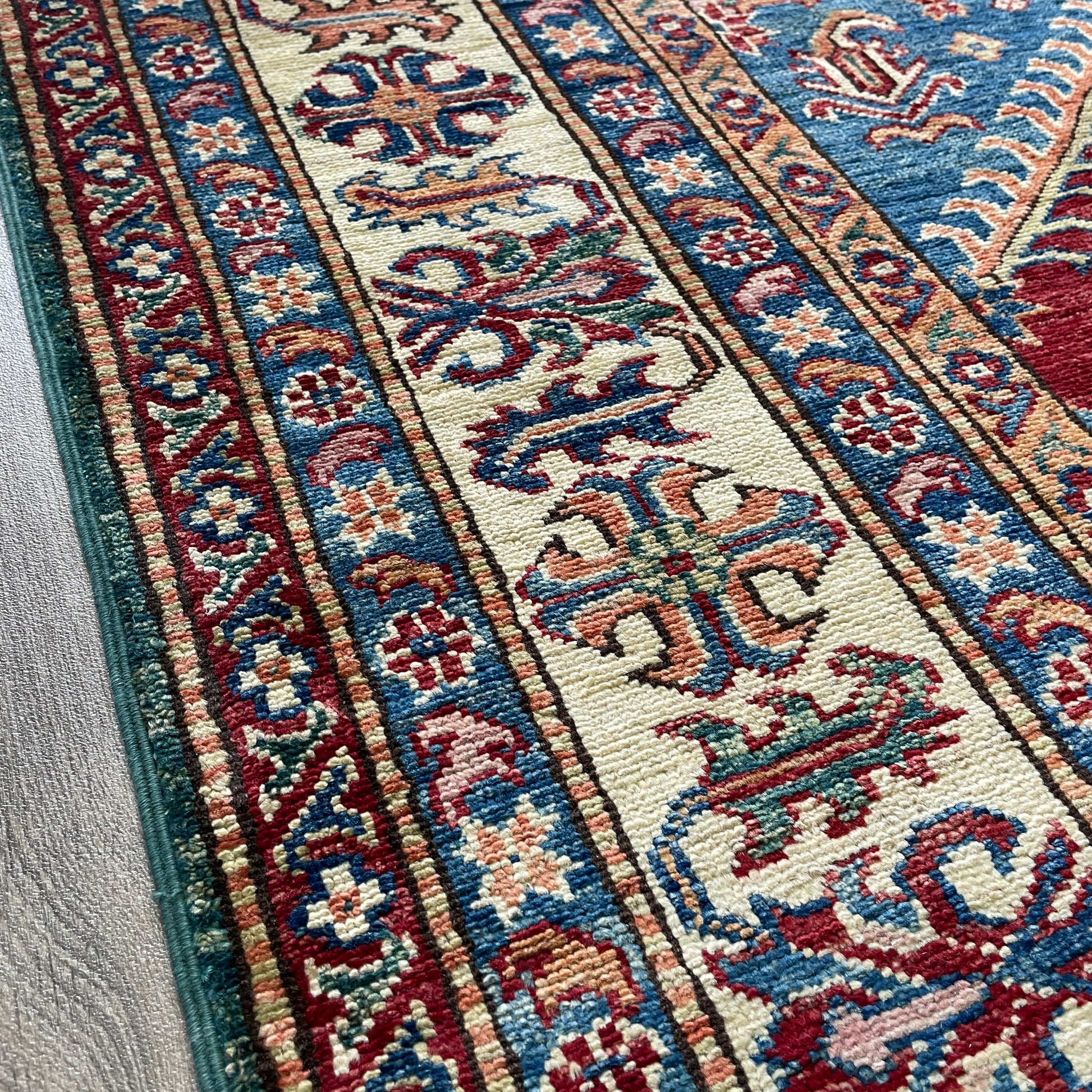 247 x 172 cm | Afghan Super Kazak Rug