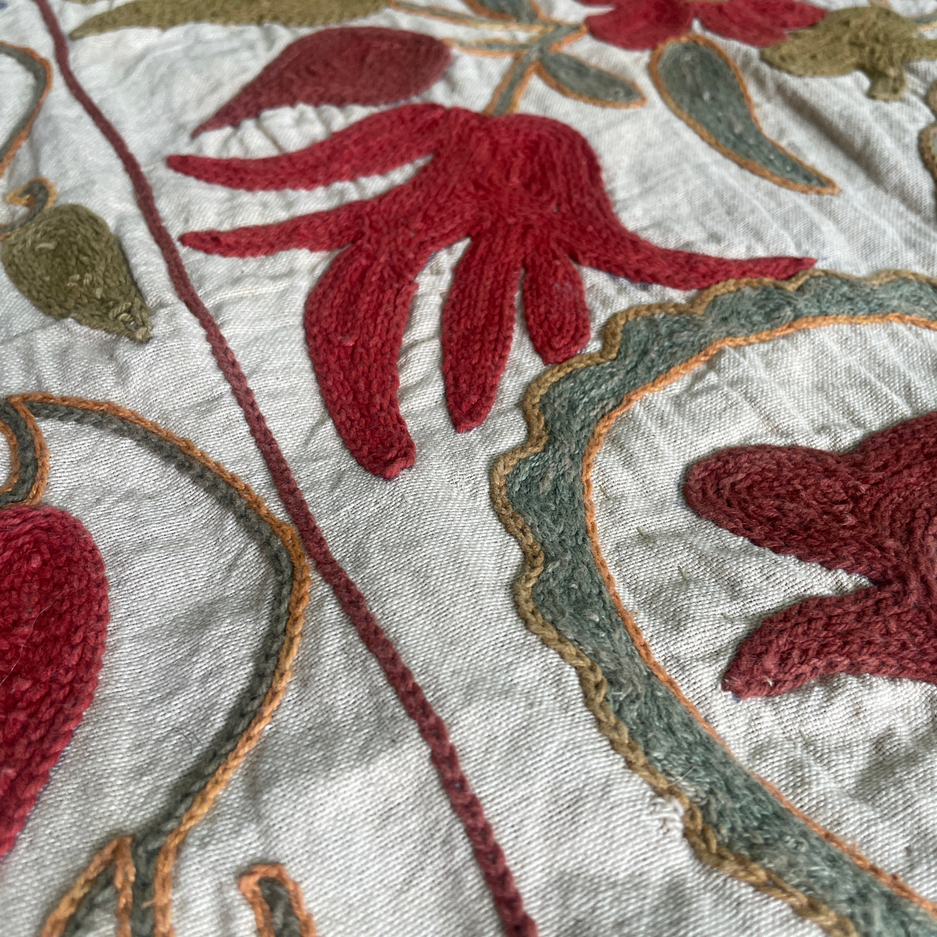 Afghan 'Sheberghan' Suzani Table Runner