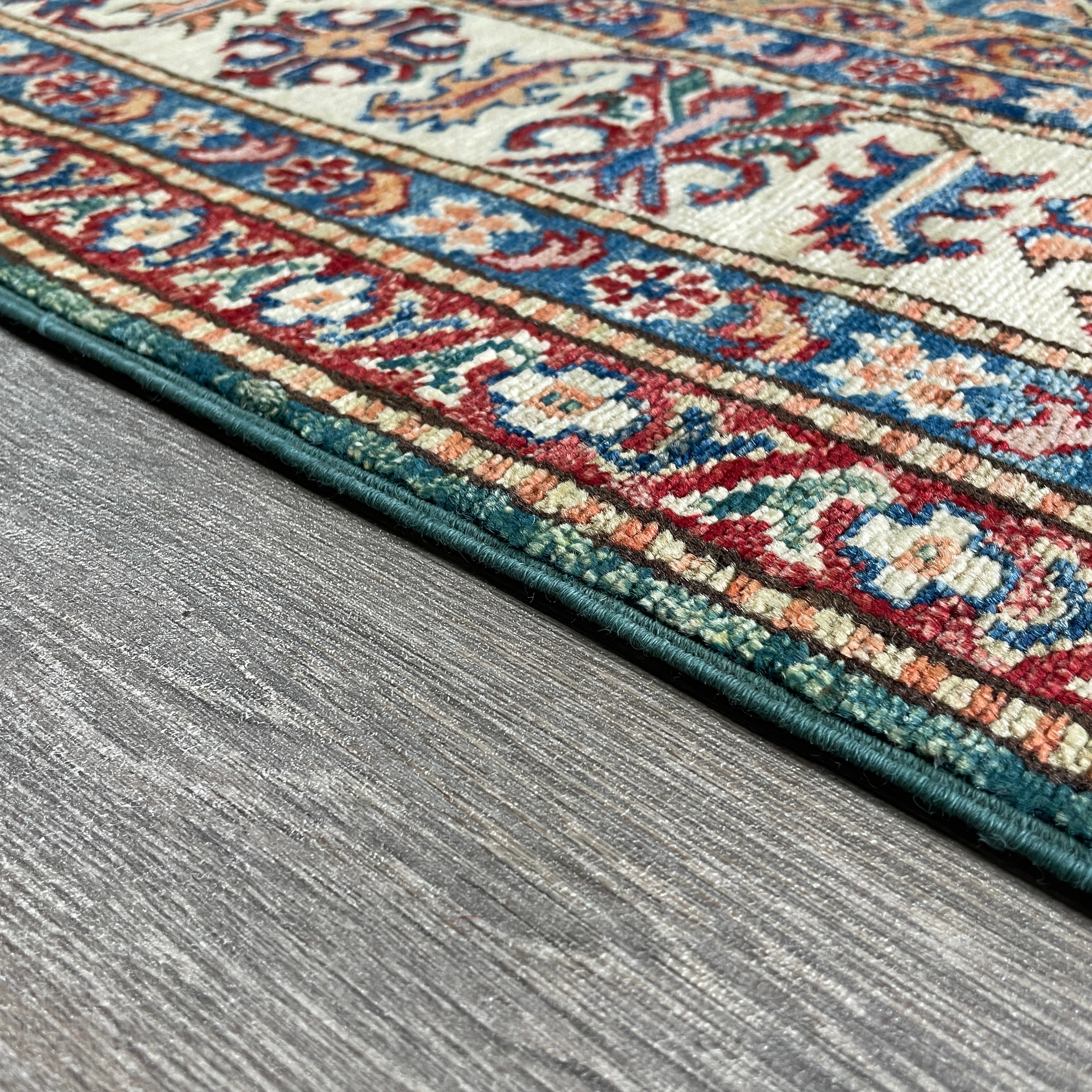 247 x 172 cm | Afghan Super Kazak Rug - Khorasan Rugs