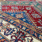 247 x 172 cm | Afghan Super Kazak Rug - Khorasan Rugs