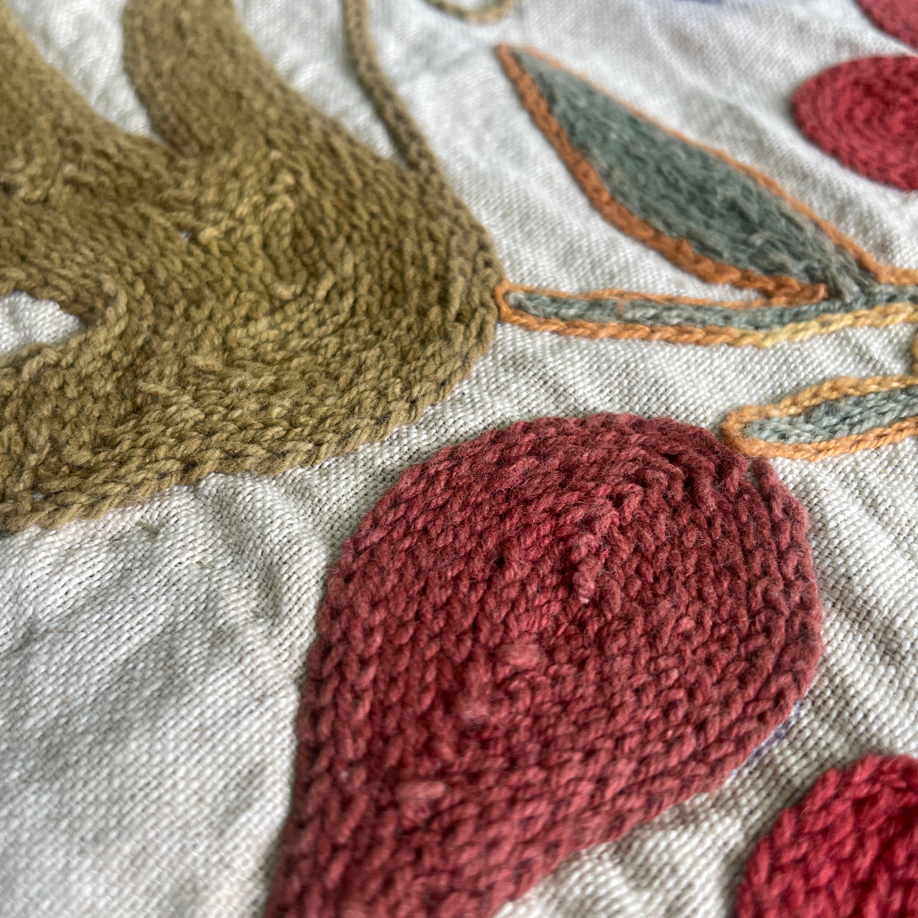 Afghan 'Sheberghan' Suzani Table Runner