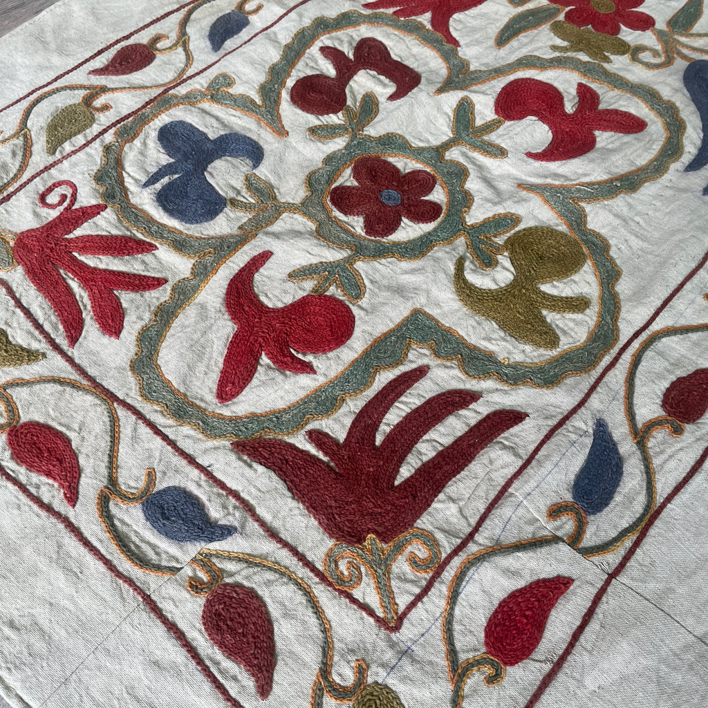 Afghan 'Sheberghan' Suzani Table Runner