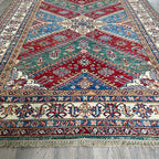 247 x 172 cm | Afghan Super Kazak Rug - Khorasan Rugs