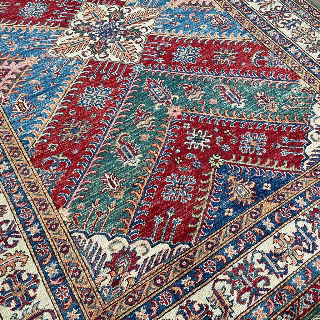 247 x 172 cm | Afghan Super Kazak Rug