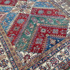 247 x 172 cm | Afghan Super Kazak Rug - Khorasan Rugs