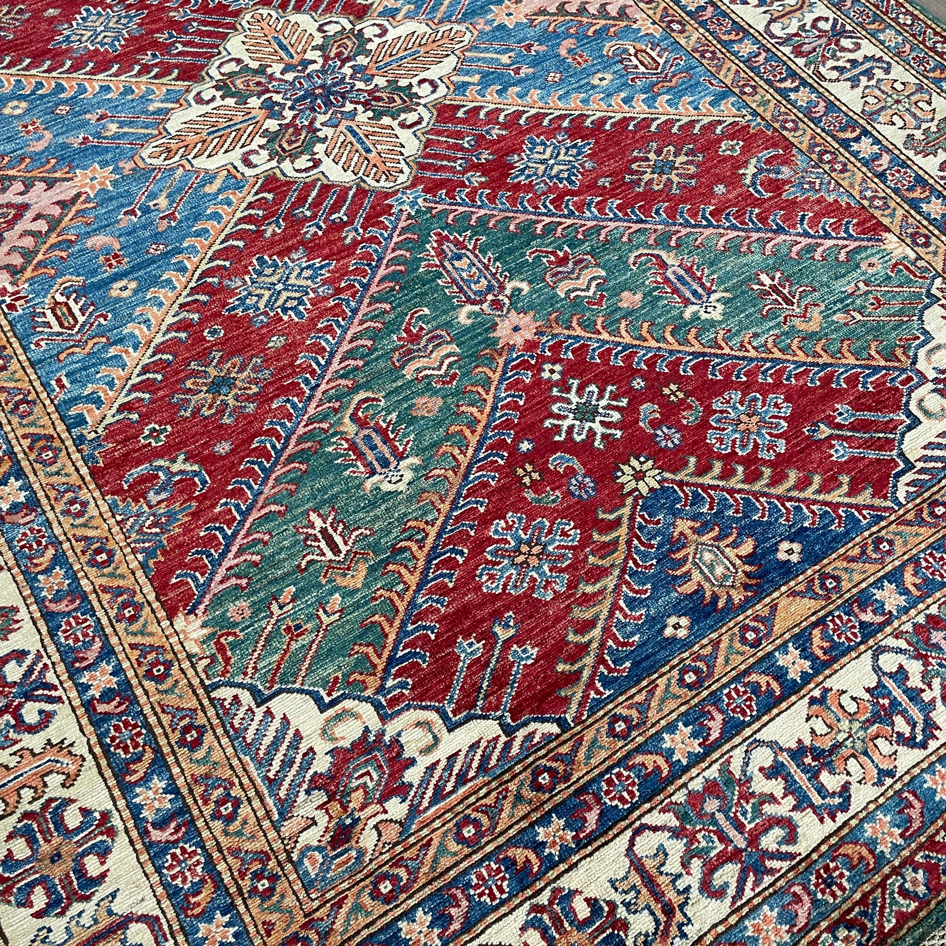 247 x 172 cm | Afghan Super Kazak Rug