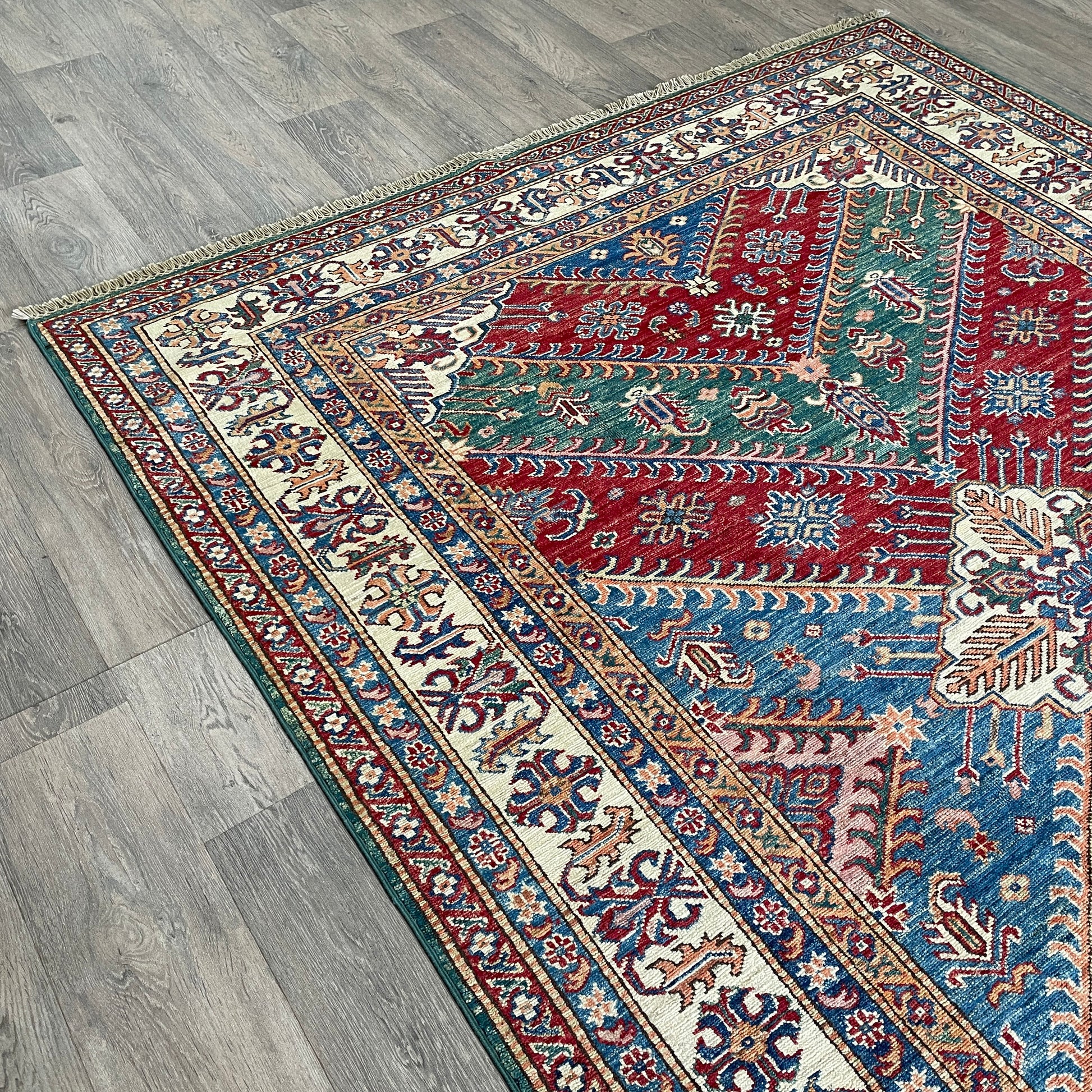 247 x 172 cm | Afghan Super Kazak Rug
