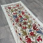 Afghan 'Sheberghan' Suzani Table Runner