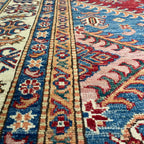 247 x 172 cm | Afghan Super Kazak Rug - Khorasan Rugs