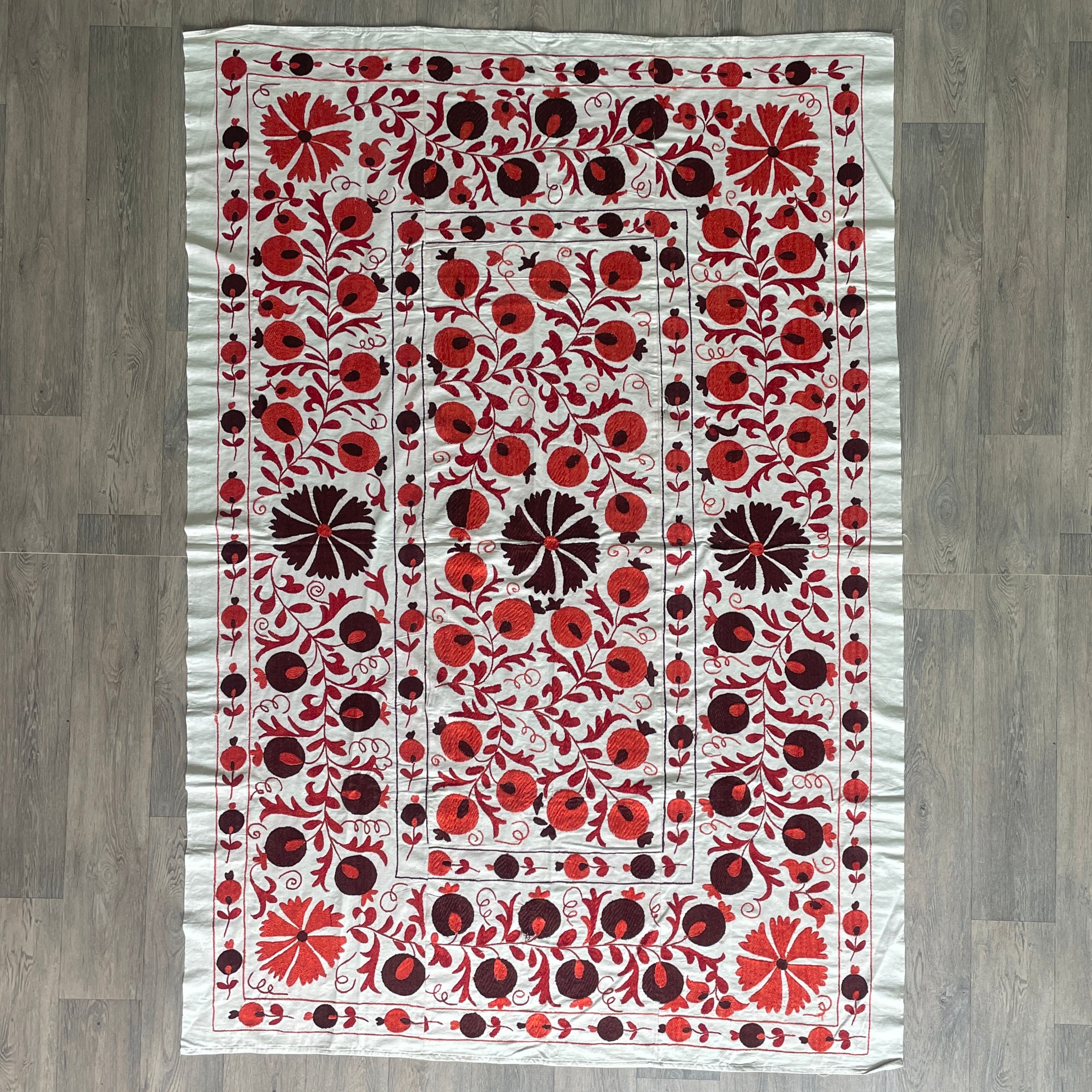 Uzbek Suzani Bed Throw