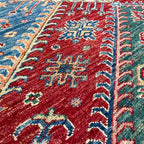 247 x 172 cm | Afghan Super Kazak Rug - Khorasan Rugs