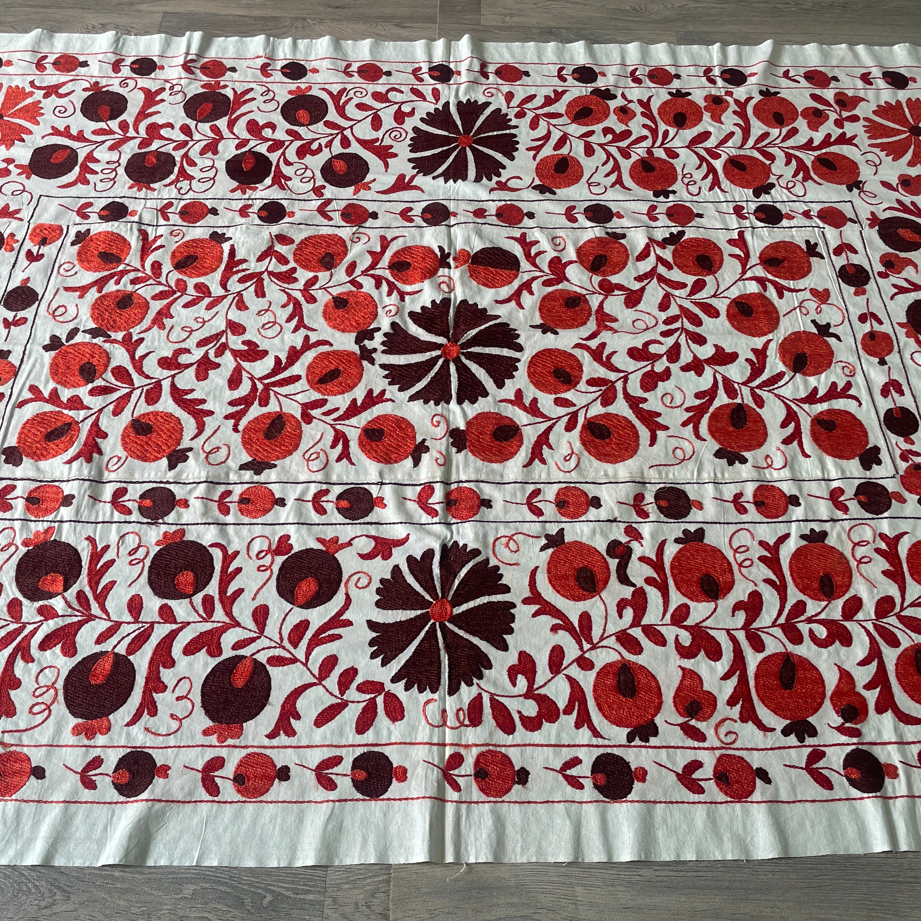 Uzbek Suzani Bed Throw
