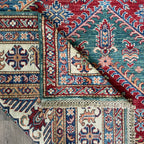 247 x 172 cm | Afghan Super Kazak Rug - Khorasan Rugs