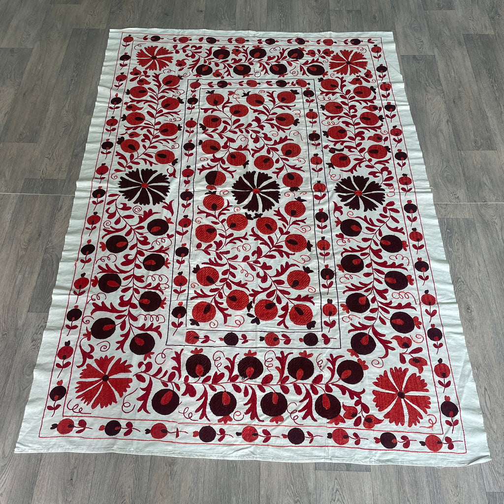 Uzbek Suzani Bed Throw