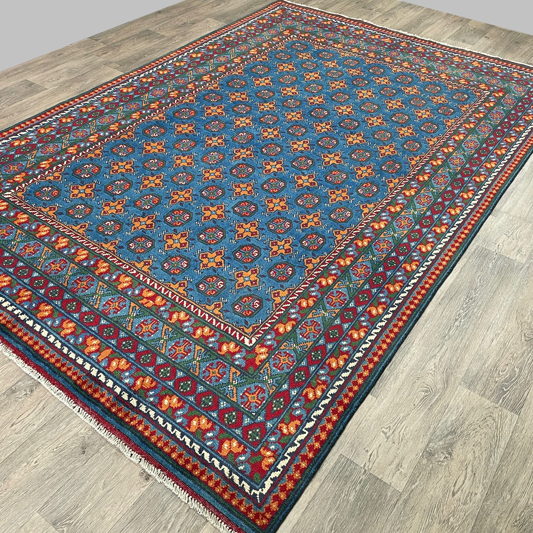 296 x 197 cm | Afghan Aqcha Rug