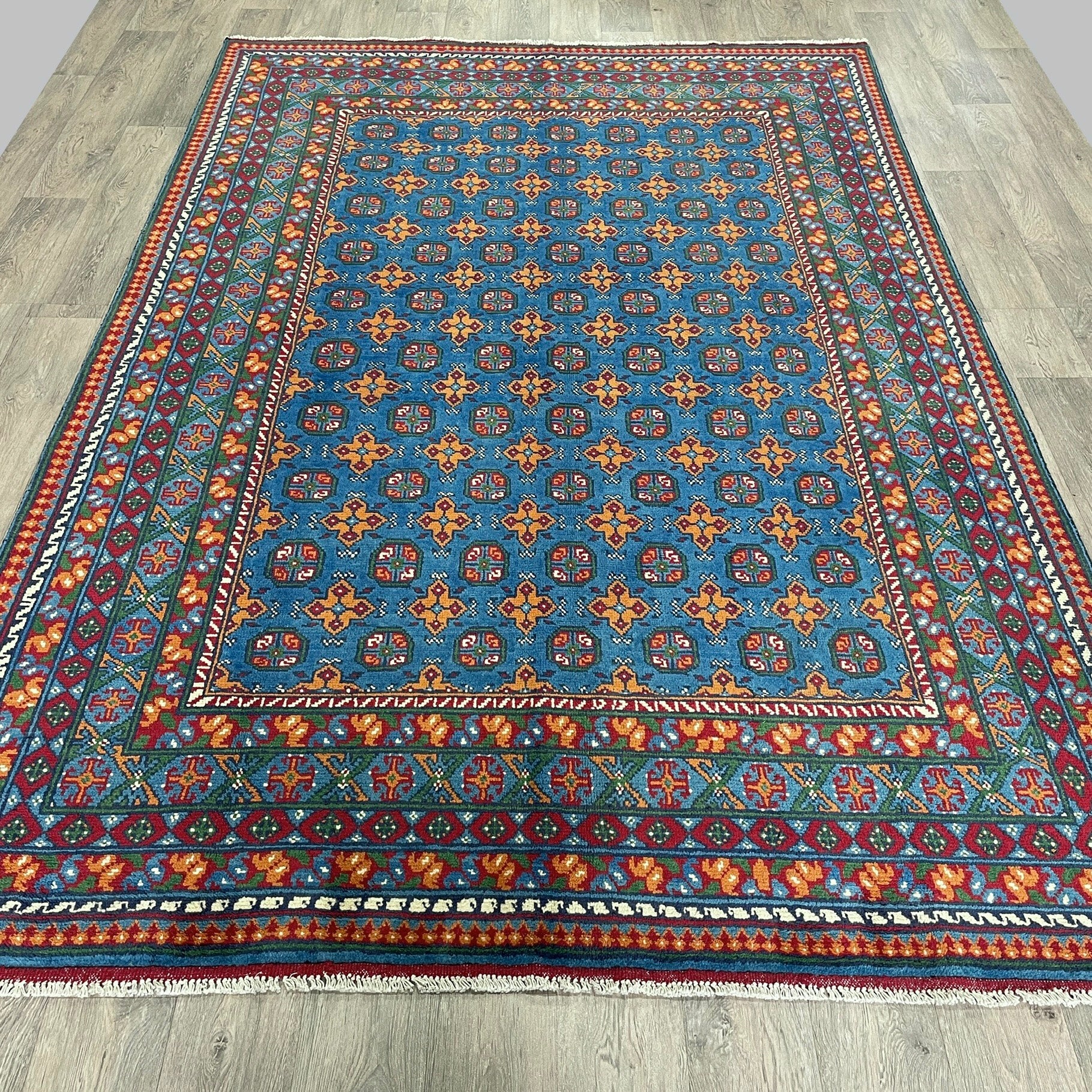 296 x 197 cm | Afghan Aqcha Rug