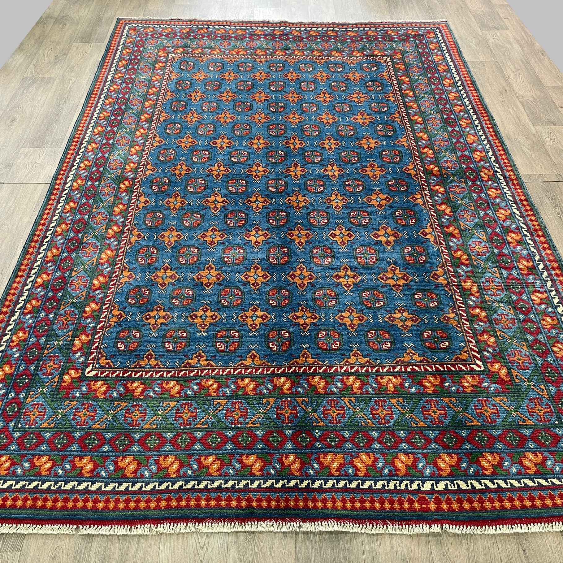 296 x 197 cm | Afghan Aqcha Rug