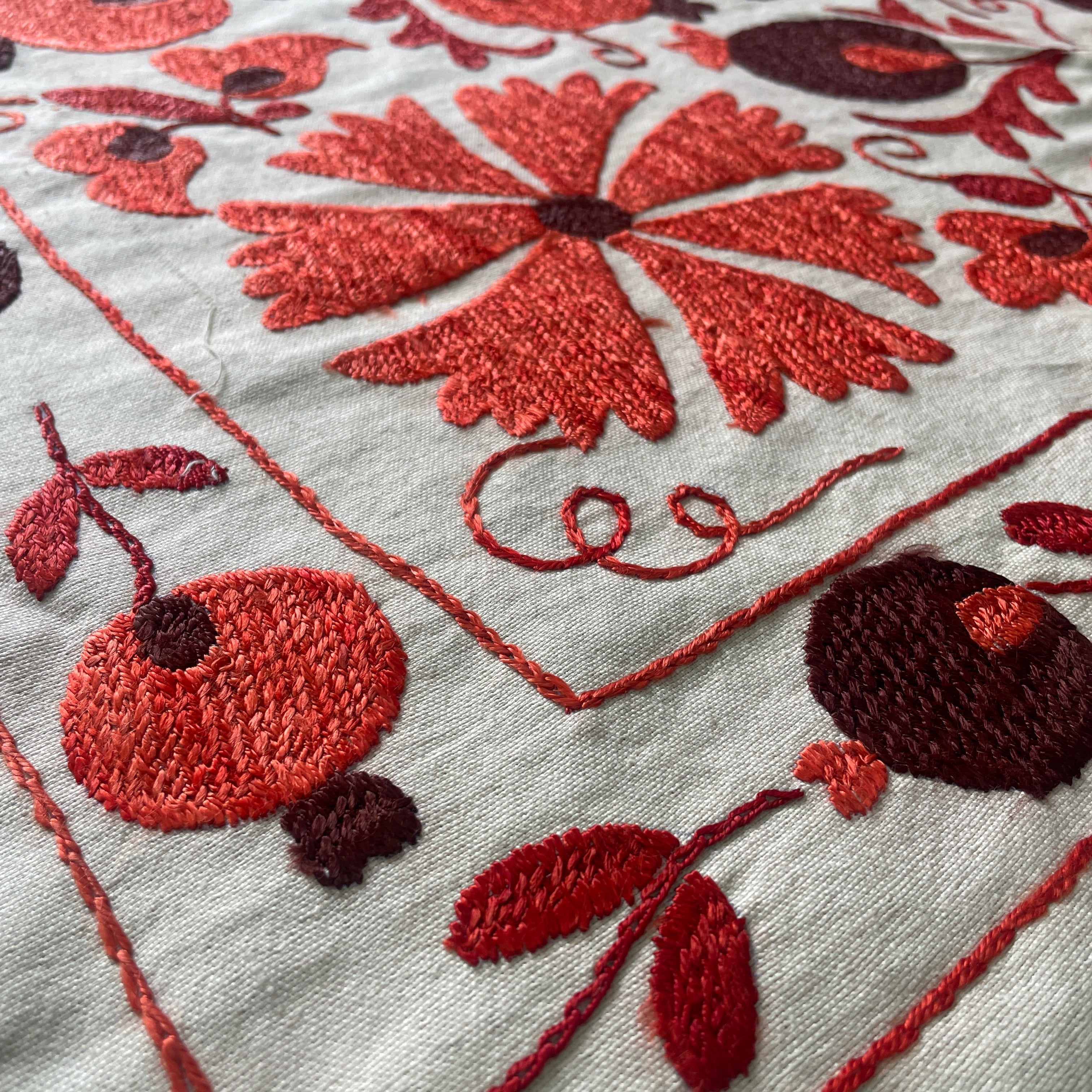 Uzbek Suzani Bed Throw