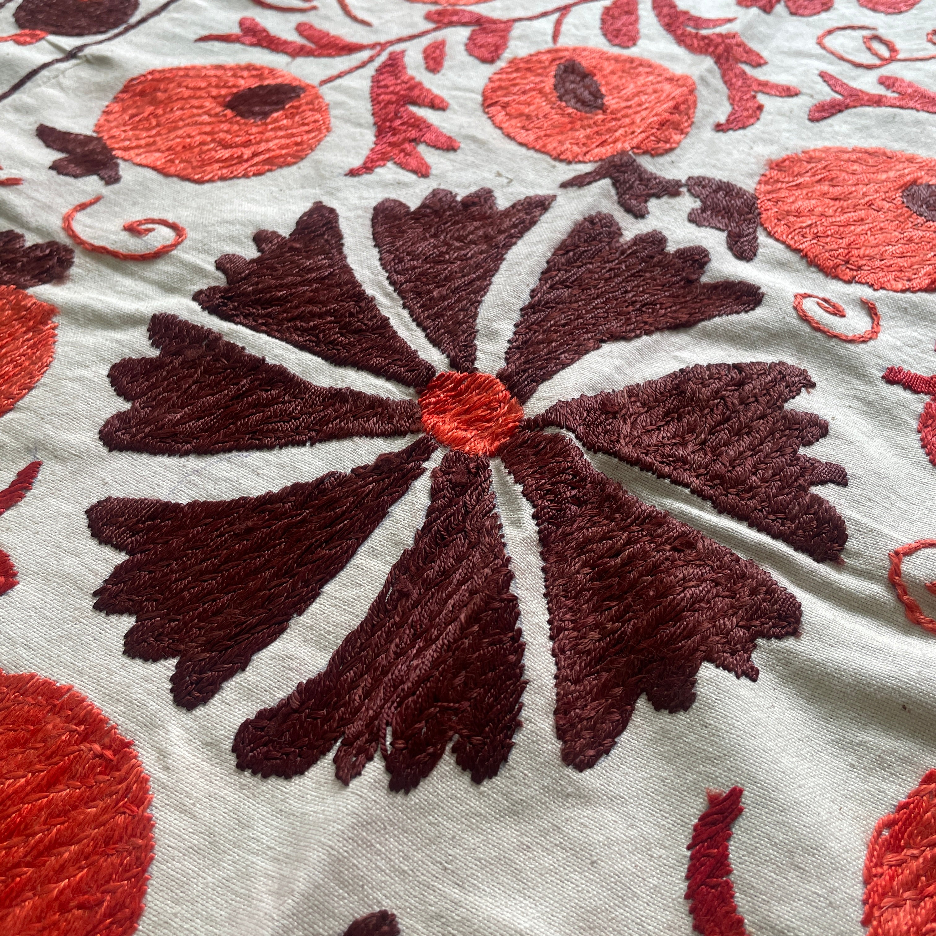 Uzbek Suzani Bed Throw