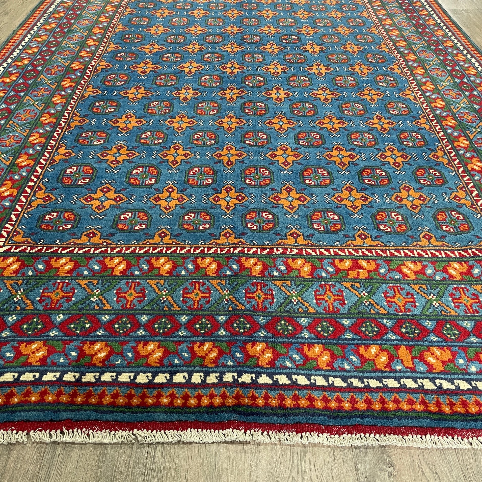 296 x 197 cm | Afghan Aqcha Rug