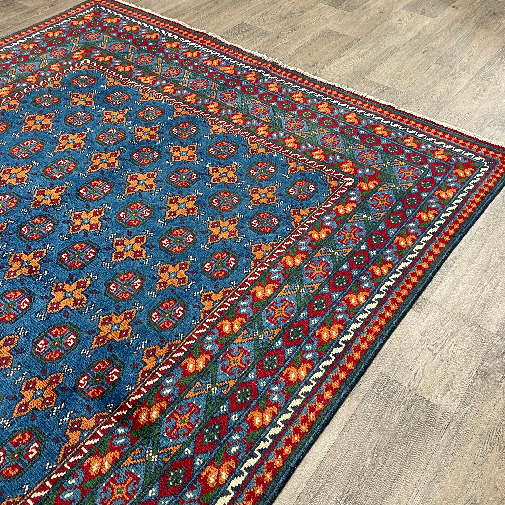 296 x 197 cm | Afghan Aqcha Rug