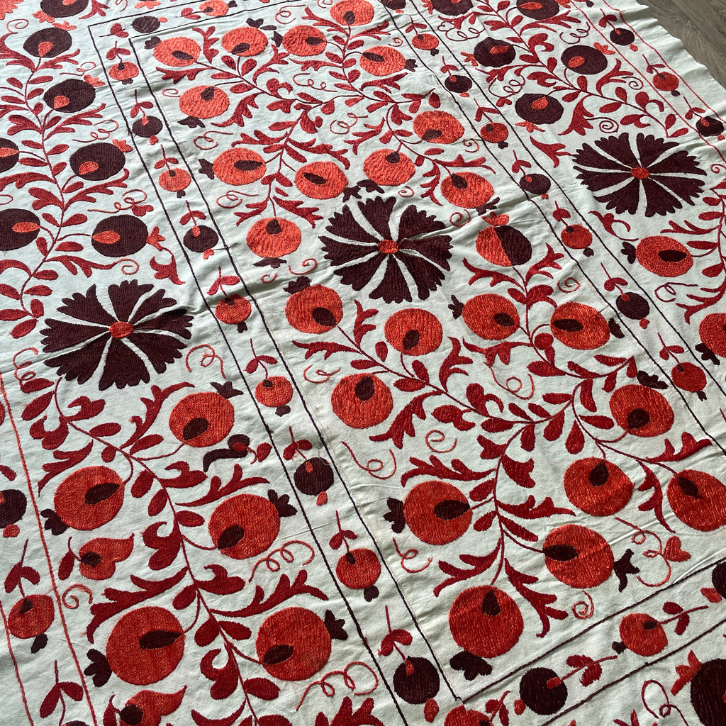 Uzbek Suzani Bed Throw