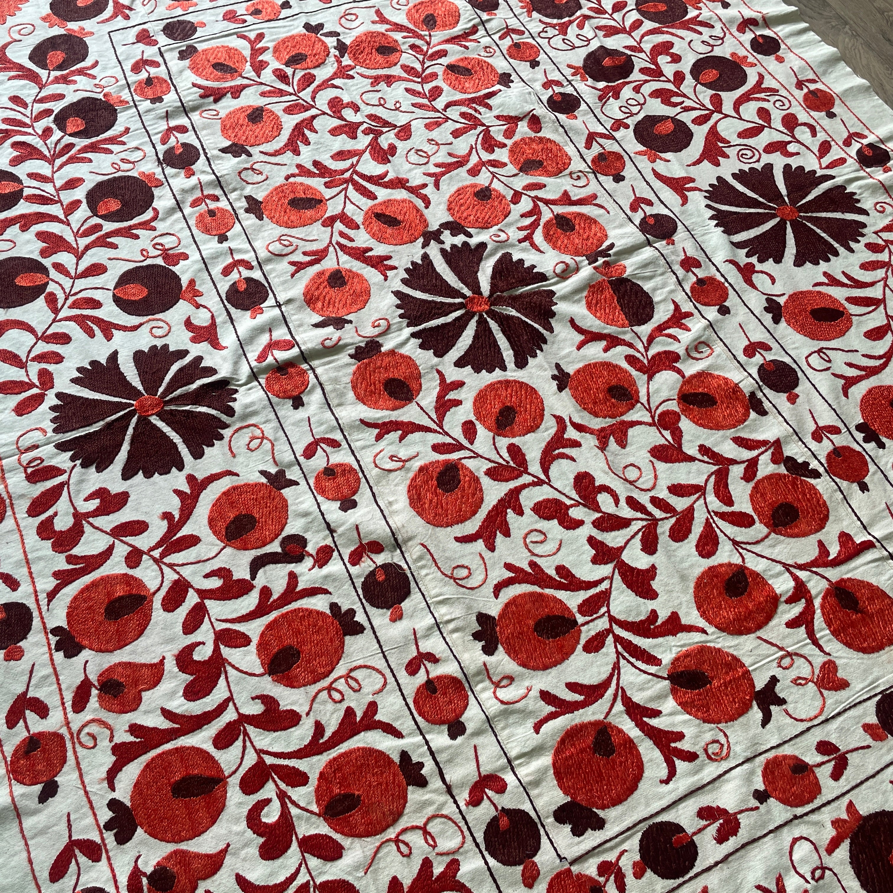 Uzbek Suzani Bed Throw