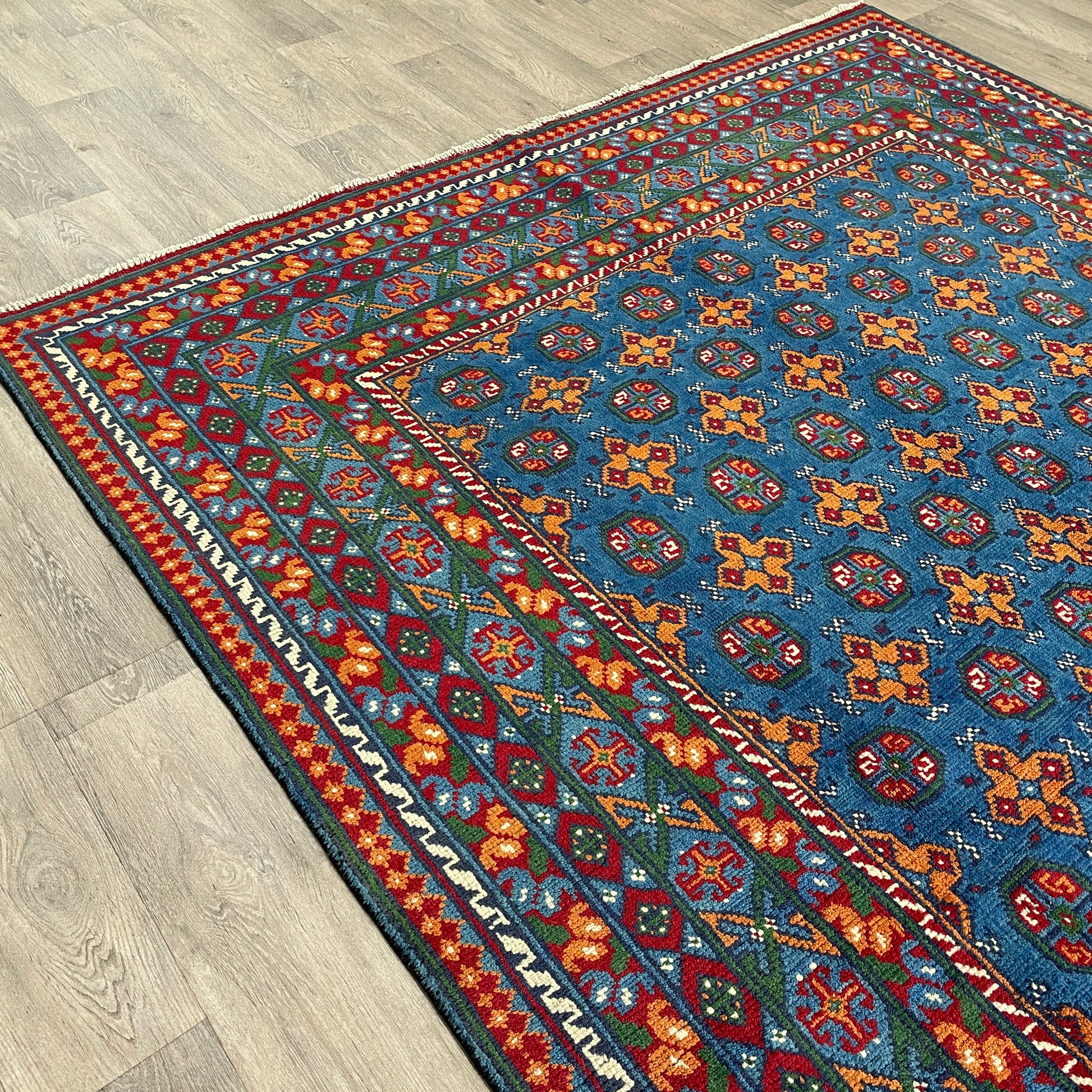 296 x 197 cm | Afghan Aqcha Rug