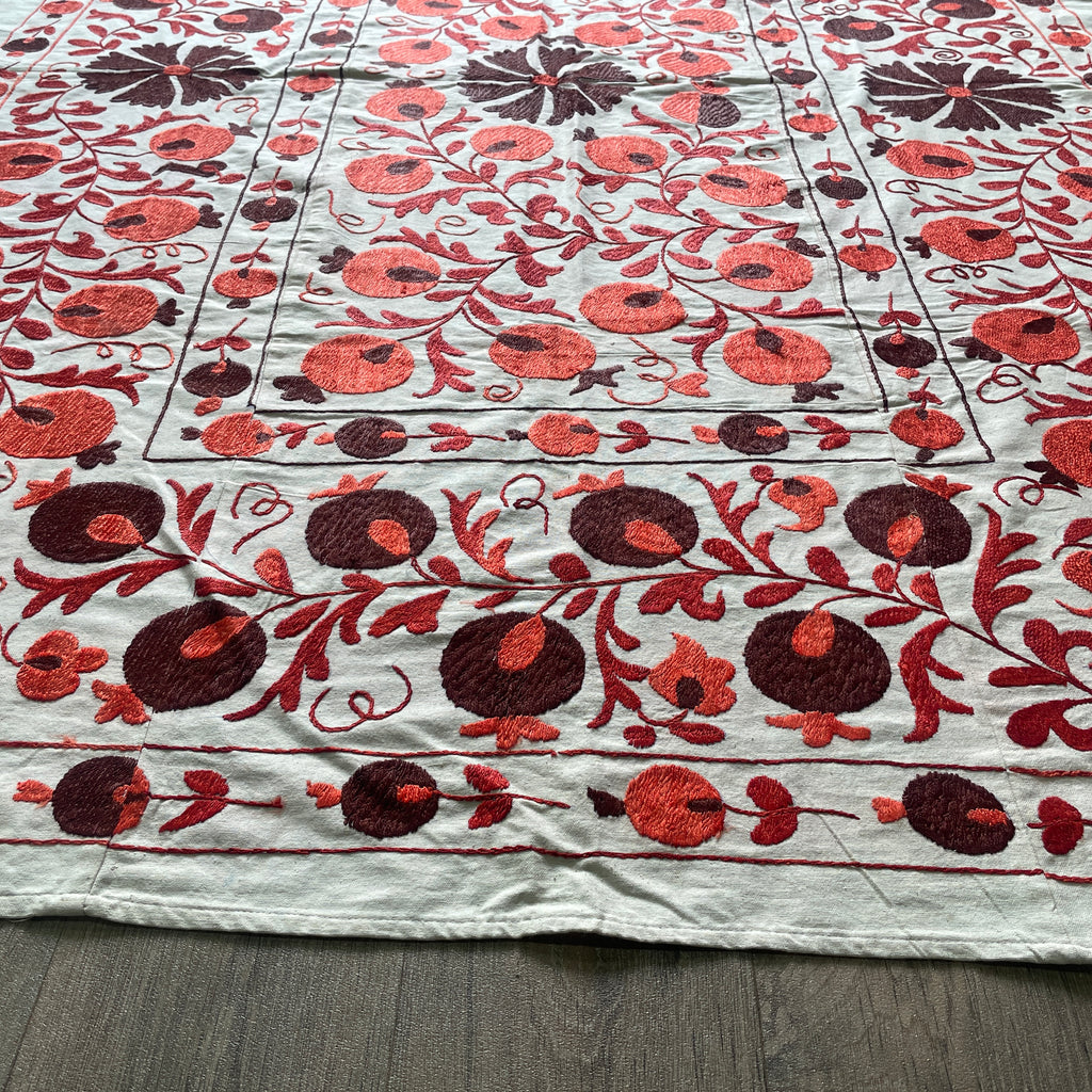 Uzbek Suzani Bed Throw