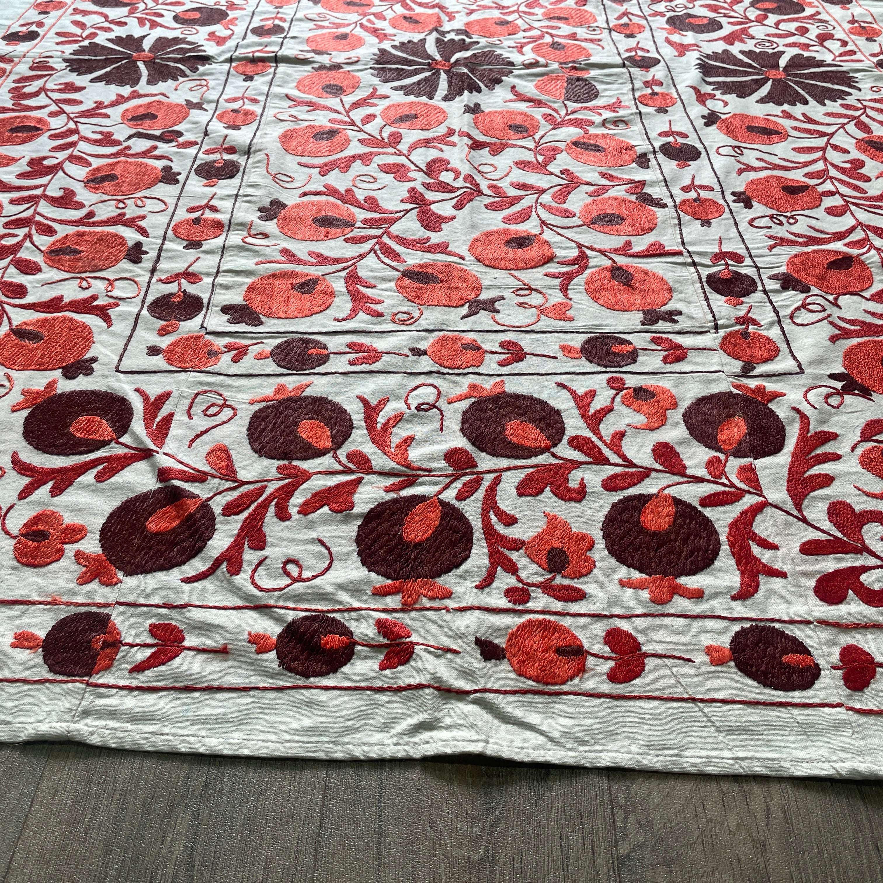 Uzbek Suzani Bed Throw