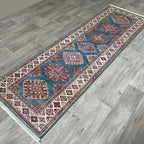 255 x 80 cm | Afghan Super Kazak Runner - Khorasan Rugs