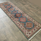 255 x 80 cm | Afghan Super Kazak Runner - Khorasan Rugs