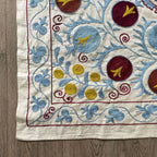 Uzbek 'Samarkand' Suzani Table Throw