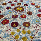 Uzbek 'Samarkand' Suzani Table Throw