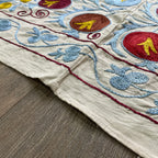 Uzbek 'Samarkand' Suzani Table Throw