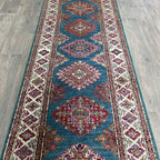255 x 80 cm | Afghan Super Kazak Runner - Khorasan Rugs