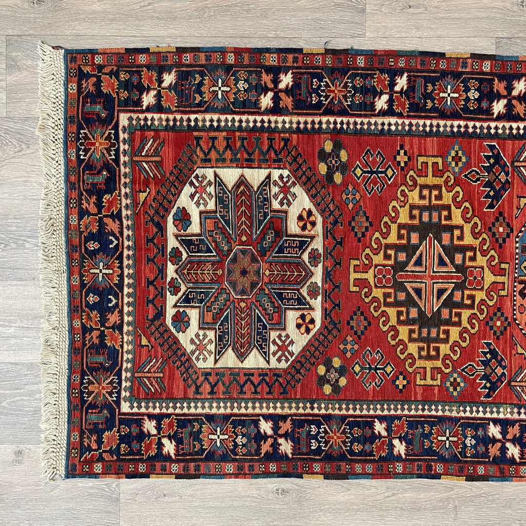 Caucasian Fine Soumak Kilim Runner