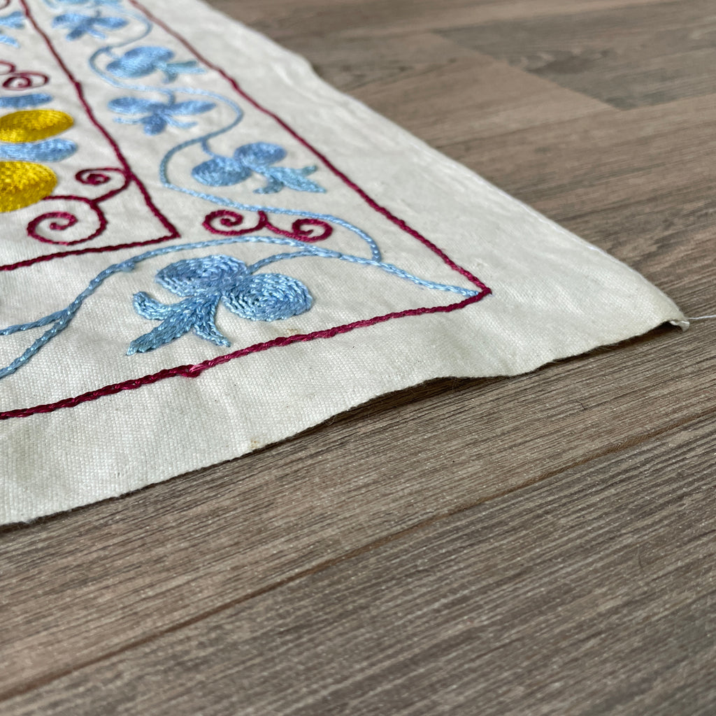 Uzbek 'Samarkand' Suzani Table Throw