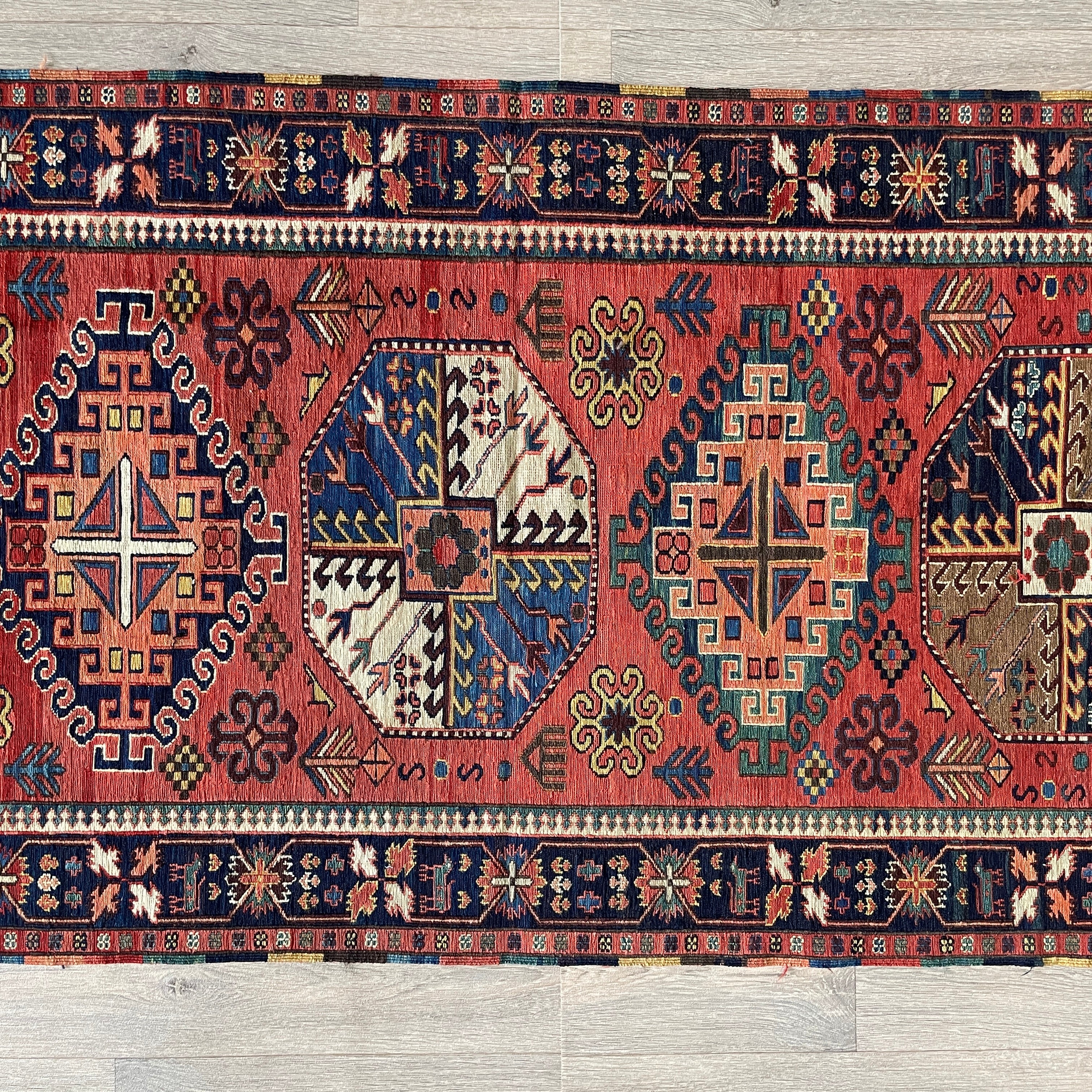 Caucasian Fine Soumak Kilim Runner