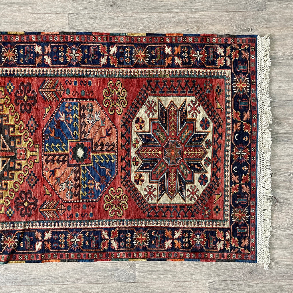 Caucasian Fine Soumak Kilim Runner