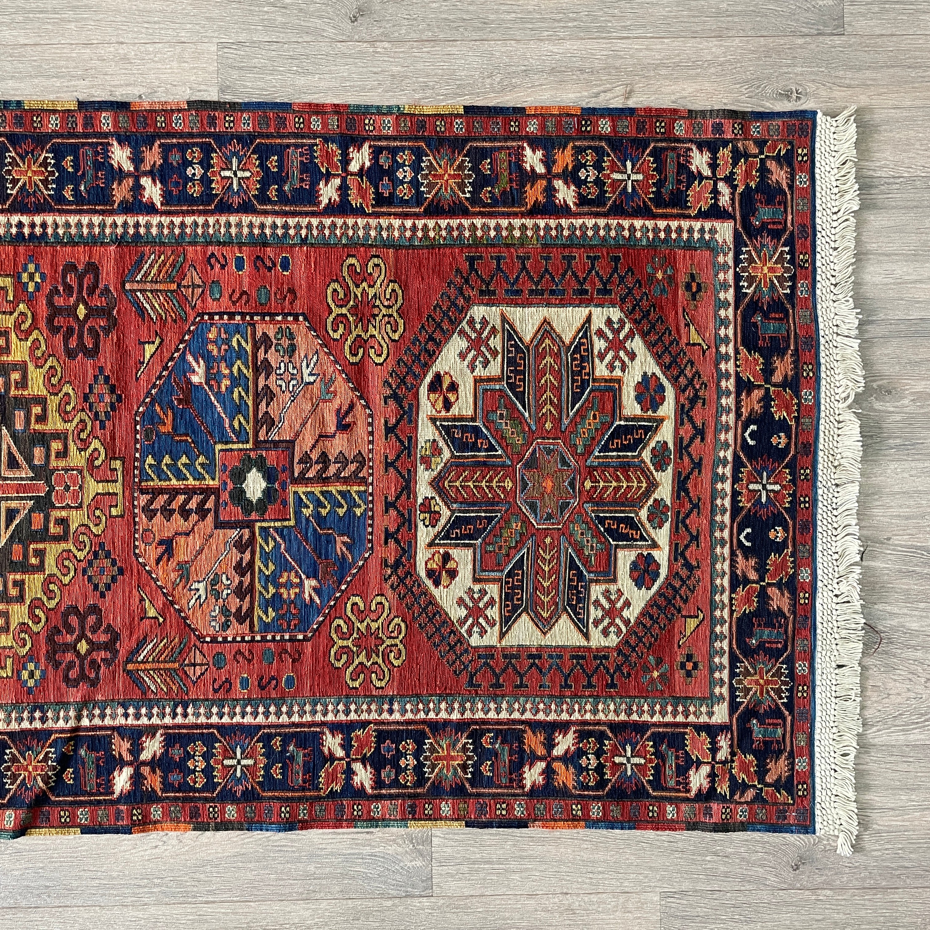 Caucasian Fine Soumak Kilim Runner