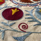 Uzbek 'Samarkand' Suzani Table Throw