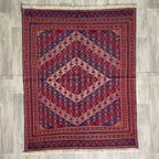 198 x 152 cm | Afghan Fine Mushwani Rug - Khorasan Rugs