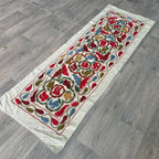Afghan 'Sheberghan' Suzani Table Throw