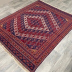 198 x 152 cm | Afghan Fine Mushwani Rug - Khorasan Rugs